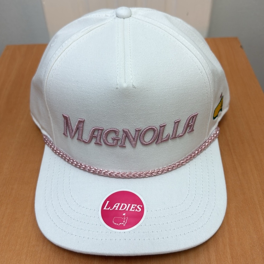 Masters Tournament Ladies White MAGNOLIA Embroidered Rope Hat!!🔥🔥🔥 - Picture 14 of 16